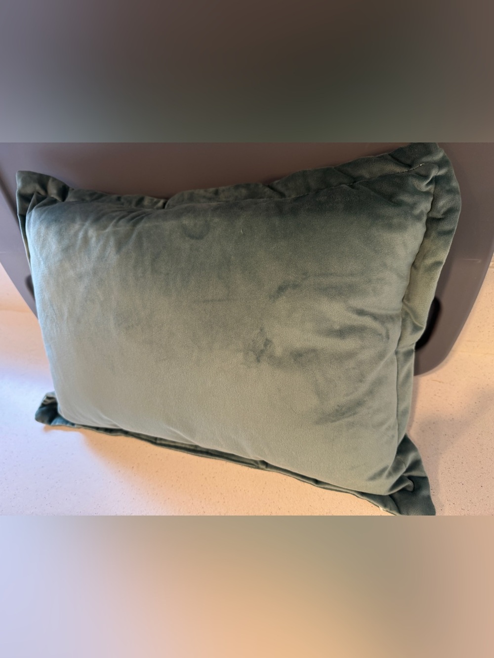 Cost Plus World Market Teal Velvet Accent Pillow
